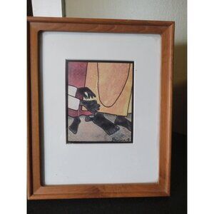 Blandina Framed Art Print – Hands and Feet Illustration